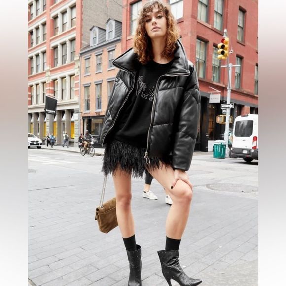 Rebecca Minkoff Puffer Down Filled Coat, Size Large - Picture 8 of 8